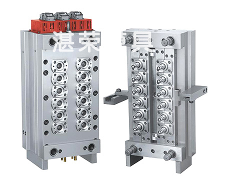 1出12 热流道针阀式瓶坯模具